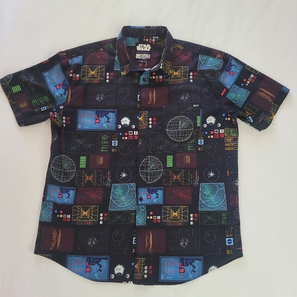 RSVLTS Other - RSVLTS x Star Wars Battle of Yavin Short Sleeve Button Up Shirt Size 2XL